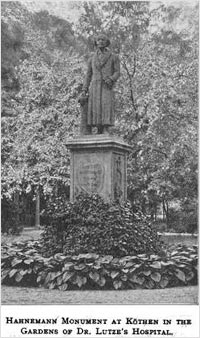 Памятник Ганеману в Кётене